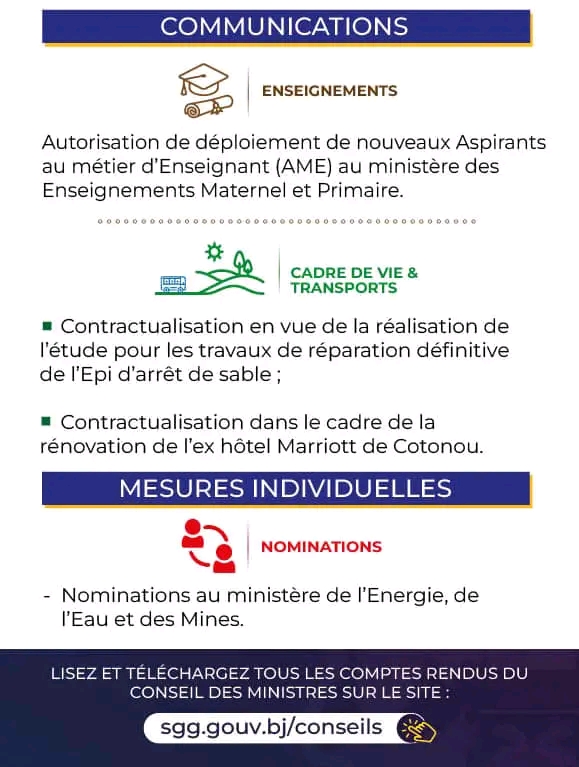 Conseil des ministres